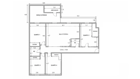 Apartamento T4 para Venda em União das Freguesias de Setúbal