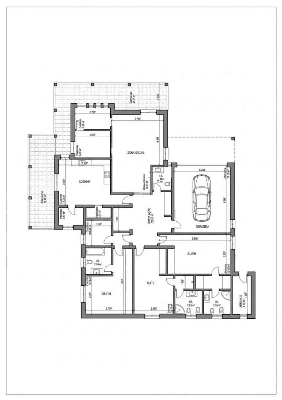 Moradia T3 para Venda em Gandra e Taião Planta 1