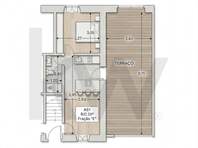Apartamento T1 para Venda em Alvalade Foto 17