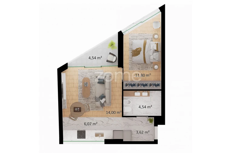 Apartamento T1 para Venda em Santa Marinha e São Pedro da Afurada Foto 16