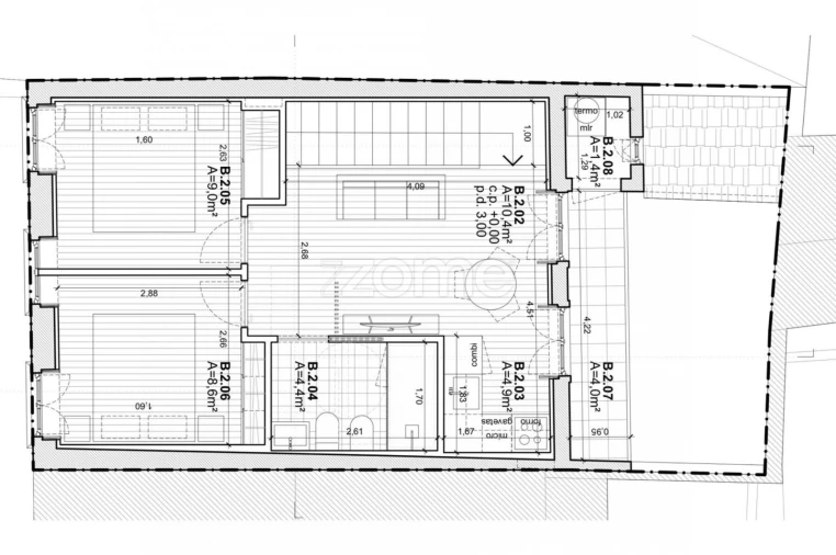 Apartamento T2 para Venda em Cedofeita, Santo Ildefonso, Sé, Miragaia, São Nicolau e Vitória Planta 1