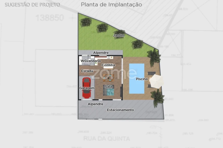 Terreno para Venda em São João da Madeira Planta 1