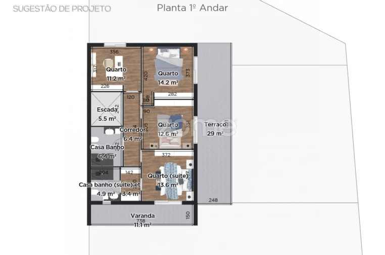 Terreno para Venda em São João da Madeira Planta 3