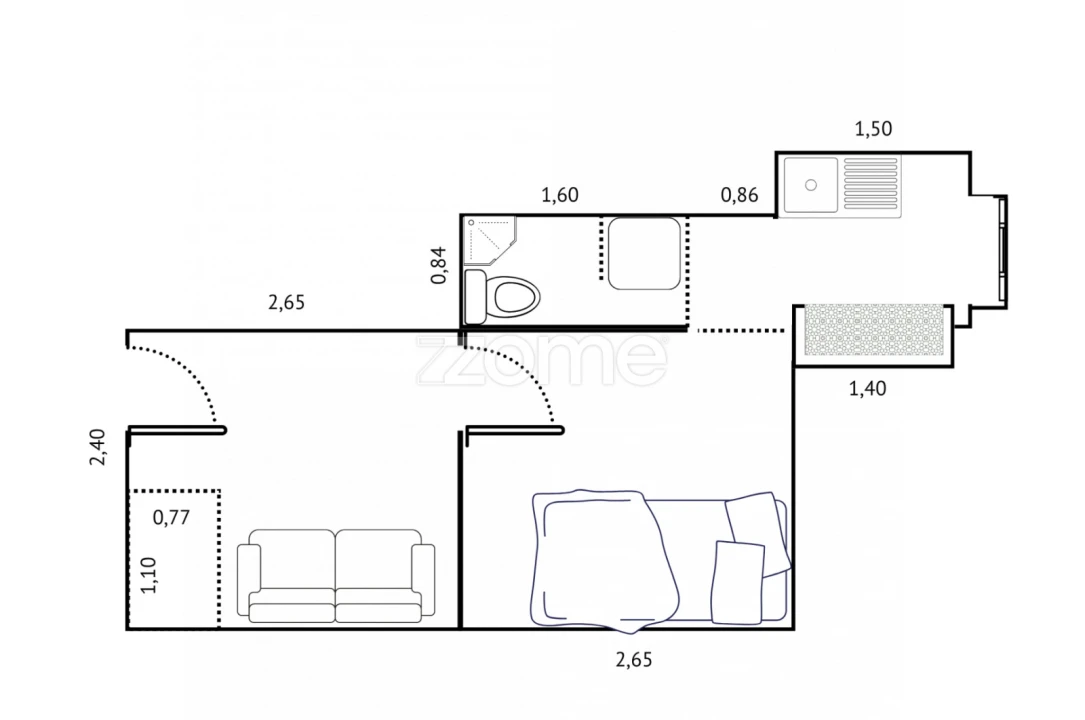 Apartamento T1 para Venda em Santa Maria Maior Foto 8