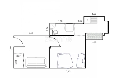 Apartamento T1 para Venda em Santa Maria Maior