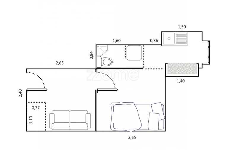 Apartamento T1 para Venda em Santa Maria Maior Foto 8
