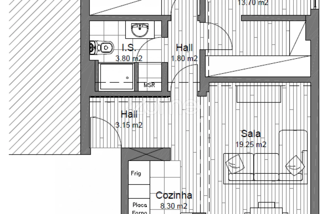Apartamento T2 para Venda em Porto Salvo Foto 24
