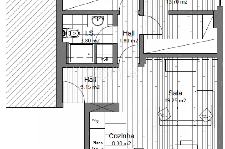 Apartamento T2 para Venda em Porto Salvo Foto 24
