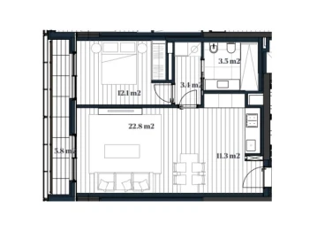 Apartamento T1 para Venda em Marvila