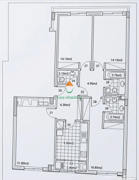 Apartamento T3 para Venda em Santa Marinha e São Pedro da Afurada
