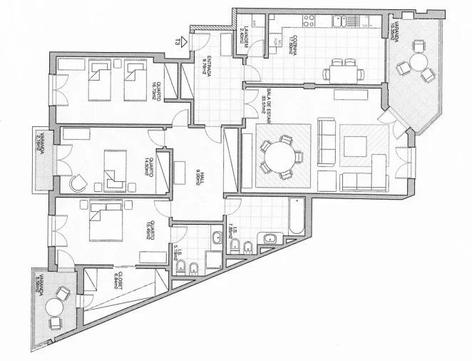 Apartamento T3 para Venda em Ericeira Planta 1
