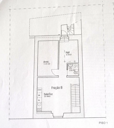 Apartamento T1 para Venda em Santa Maria do Castelo e Santiago e Santa Susana