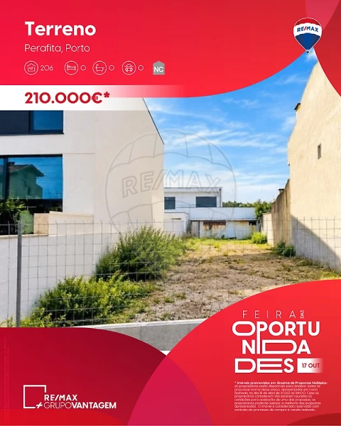 Terreno para Venda em Perafita, Lavra e Santa Cruz do Bispo