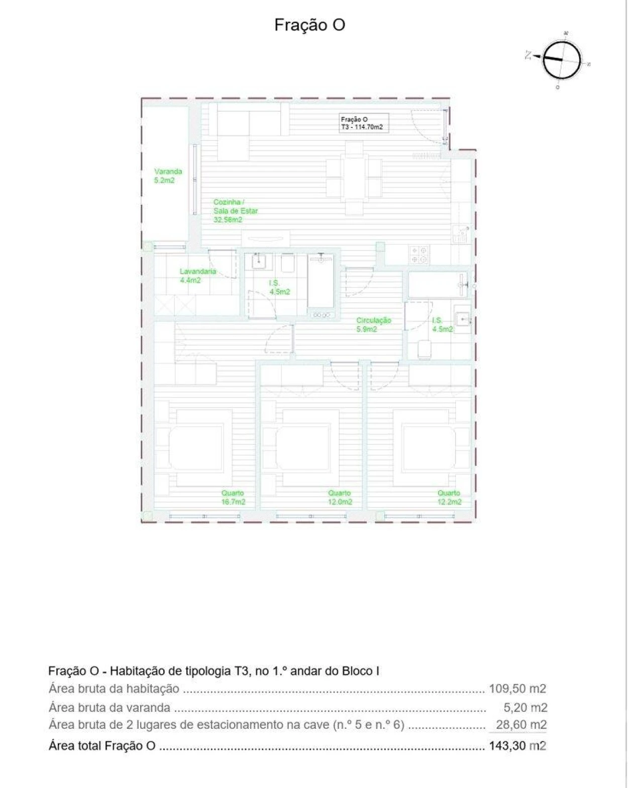 Apartamento T3 para Venda em Barcelos, V.Boa, V.Frescainha Foto 19