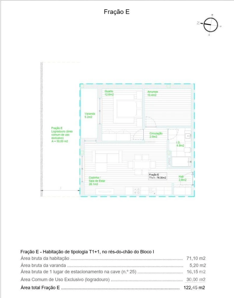 Apartamento T1 para Venda em Barcelos, V.Boa, V.Frescainha Foto 18