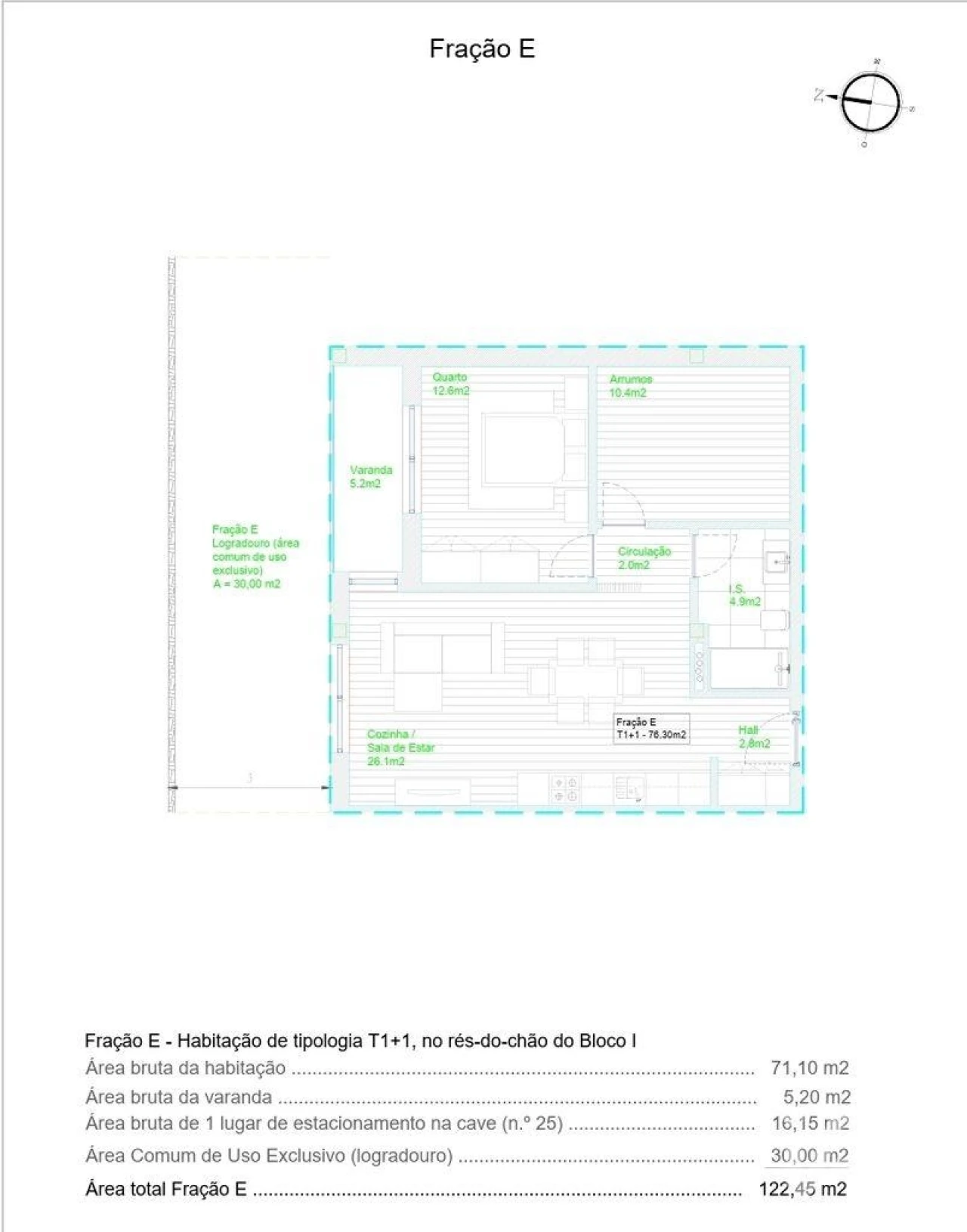 Apartamento T1 para Venda em Barcelos, V.Boa, V.Frescainha Foto 18