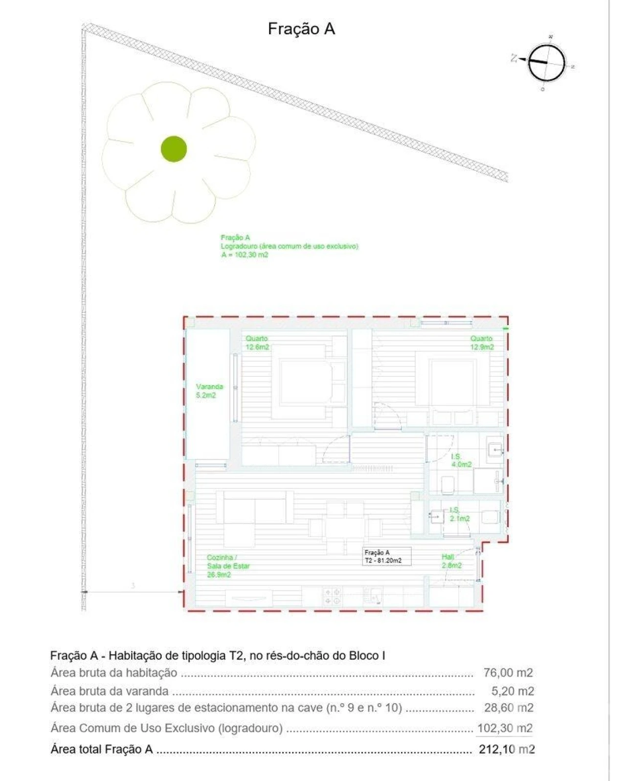 Apartamento T2 para Venda em Barcelos, V.Boa, V.Frescainha Foto 18