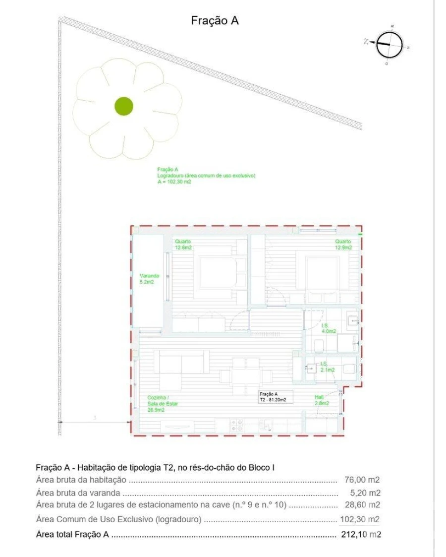 Apartamento T2 para Venda em Barcelos, V.Boa, V.Frescainha Foto 18