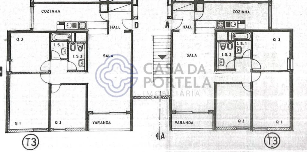 Apartamento T3 para Venda em Corroios Planta 1