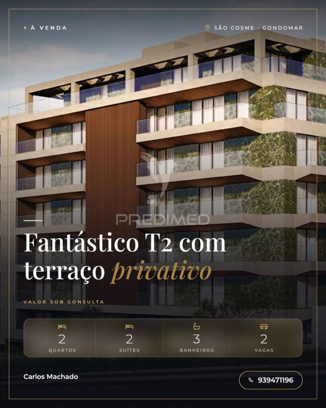 Apartamento T2 para Venda em Gondomar (São Cosme), Valbom e Jovim Foto 1