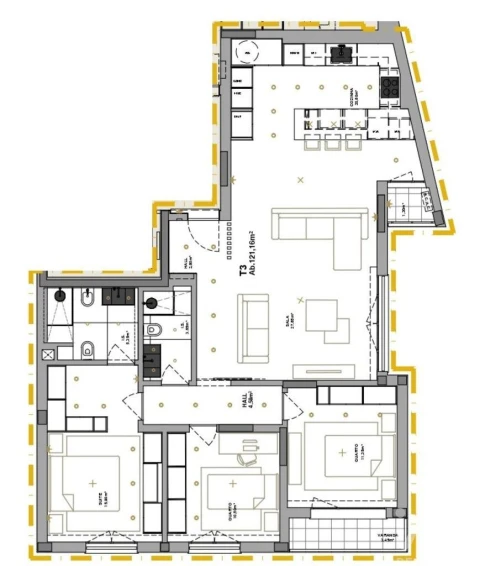 Apartamento T3 para Venda em Laranjeiro e Feijó