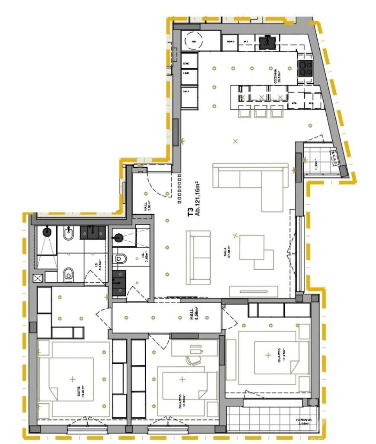 Apartamento T3 para Venda em Laranjeiro e Feijó Foto 12