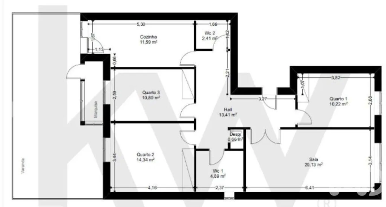 Apartamento T3 para Venda em Subportela, Deocriste e Portela Susã Foto 7