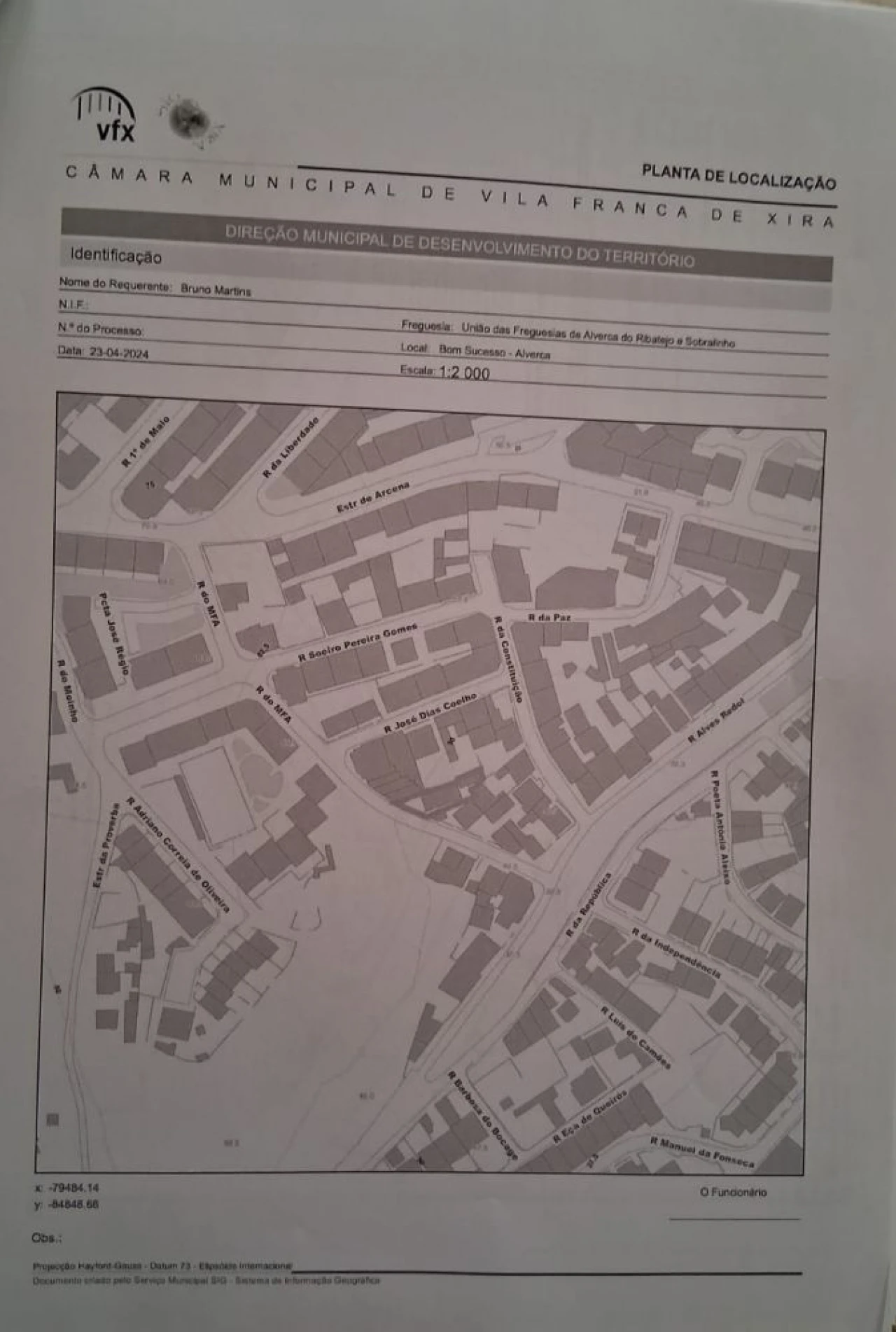 Apartamento T3 para Venda em Alverca do Ribatejo e Sobralinho Planta 2
