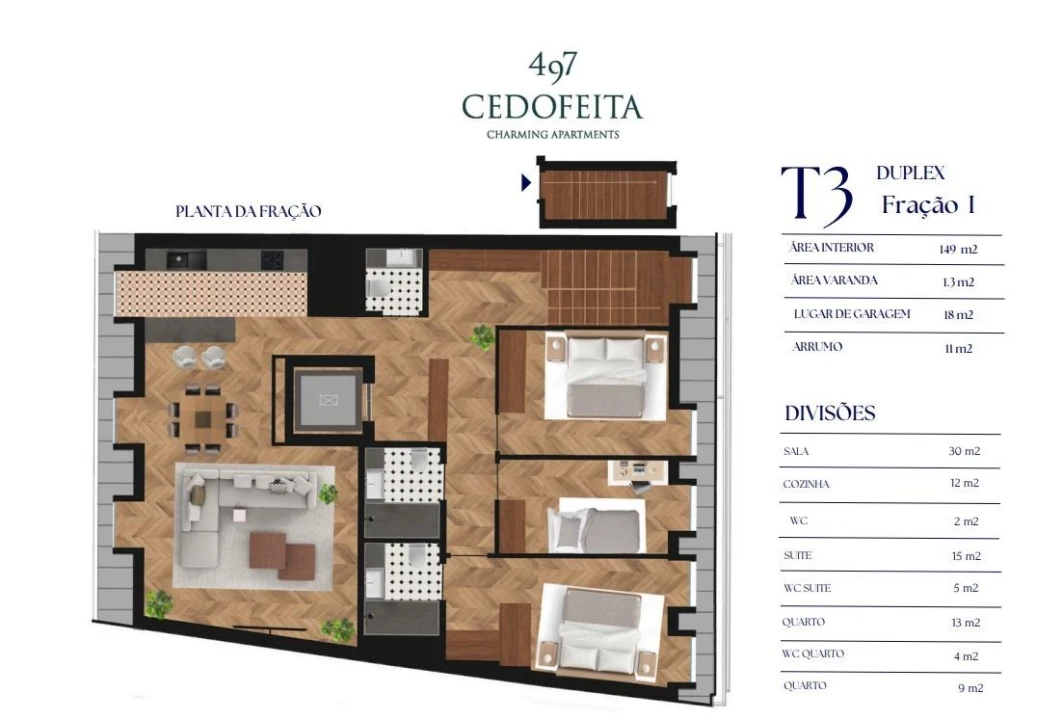 Apartamento T3 para Venda em Cedofeita, Santo Ildefonso, Sé, Miragaia, São Nicolau e Vitória Foto 21
