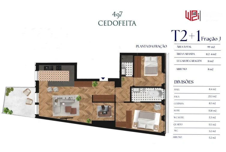 Apartamento T3 para Venda em Cedofeita, Santo Ildefonso, Sé, Miragaia, São Nicolau e Vitória Foto 19