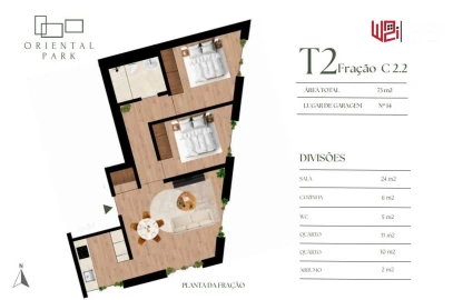 Apartamento T2 para Venda em Campanhã