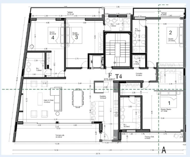 Apartamento T4 para Venda em Montenegro Planta 1