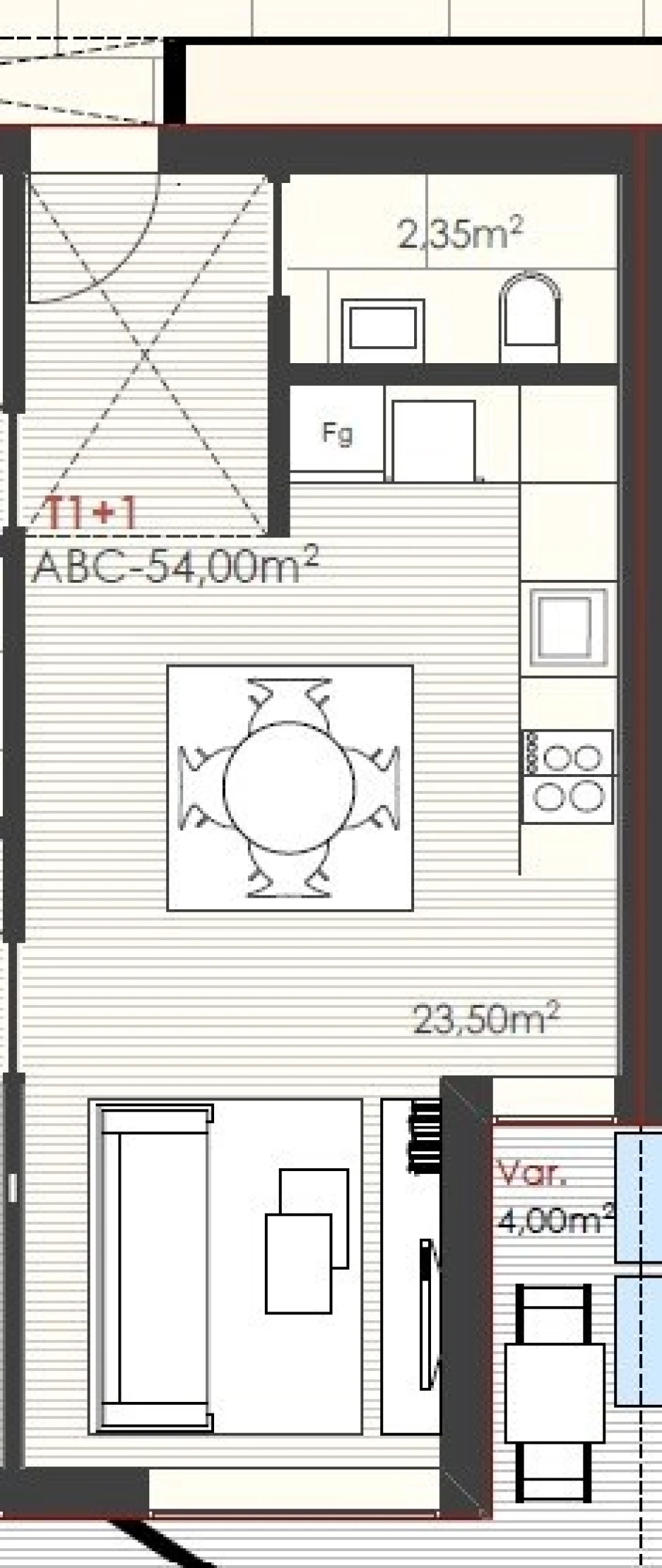 Apartamento T1 para Venda em Ramalde Planta 1