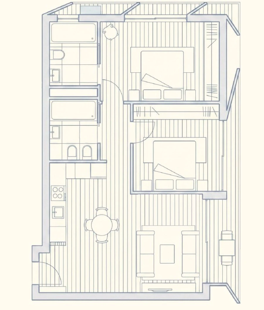 Apartamento T2 para Venda em Ramalde Planta 1