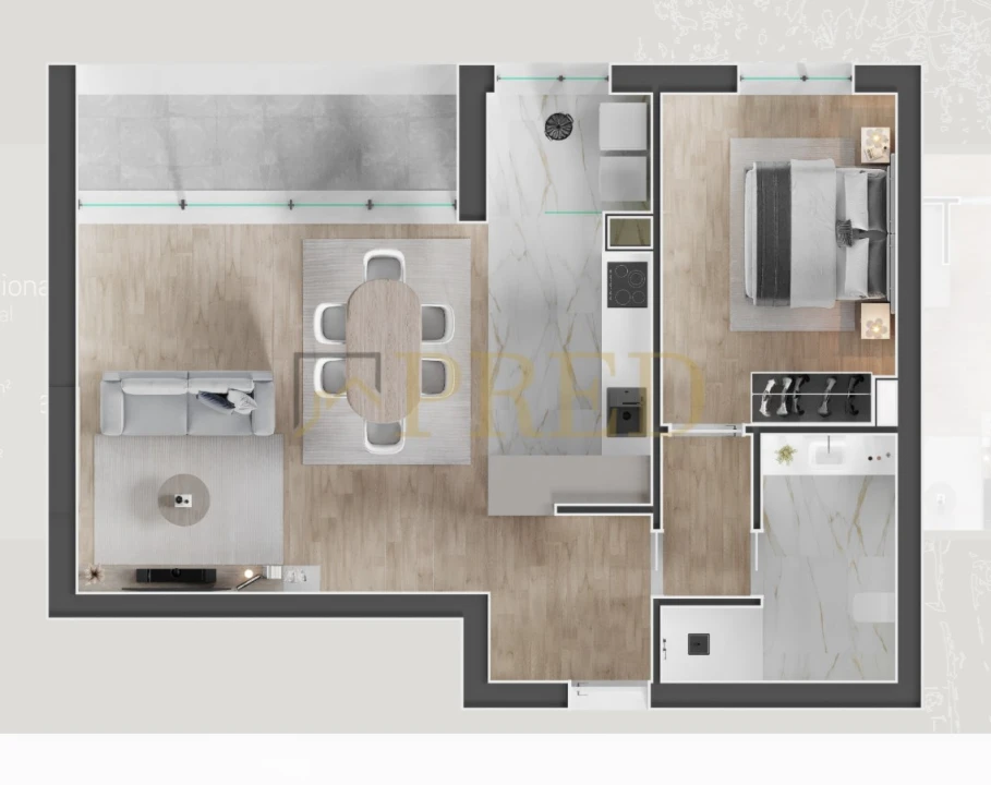 Apartamento T1 para Arrendamento em Canidelo Foto 20