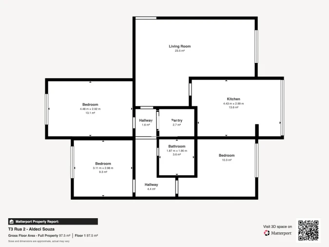 Apartamento T3 para Venda em Santo Antonio da Charneca Planta 1