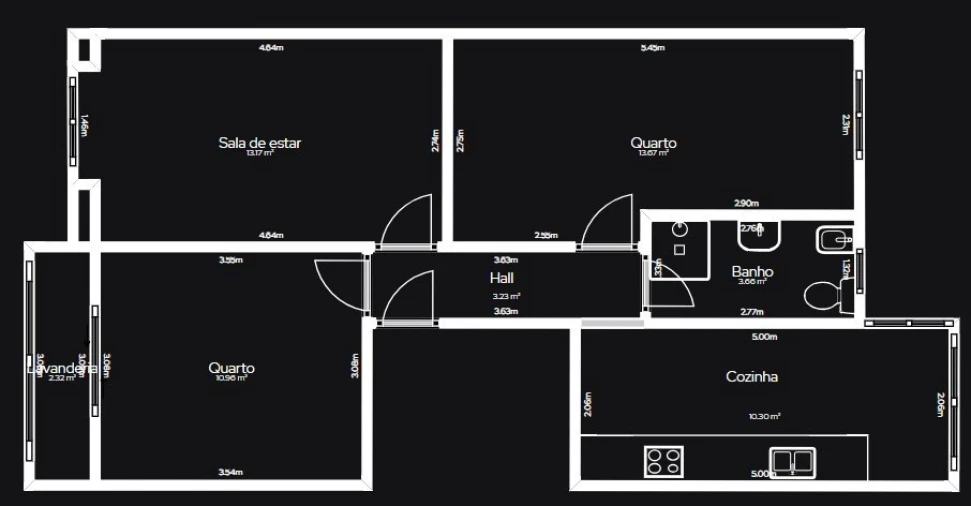Apartamento T3 para Venda em Alto do Seixalinho, Santo André e Verderena Planta 1