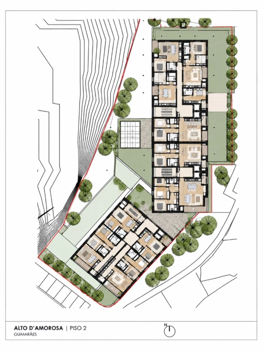 Apartamento T3 para Venda em Azurem Planta 3