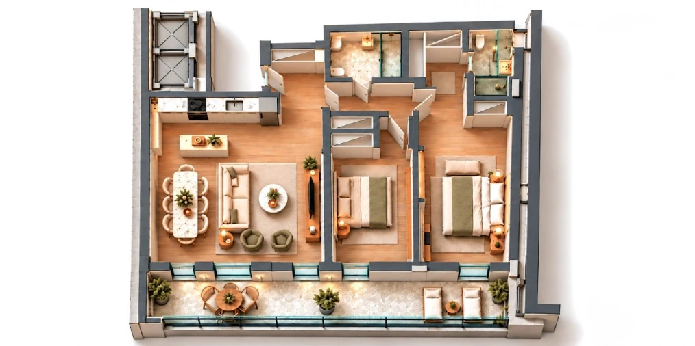 Apartamento T2 para Venda em Ramada e Caneças Planta 2