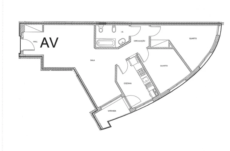 Apartamento T2 para Venda em Pontinha e Famões Planta 1