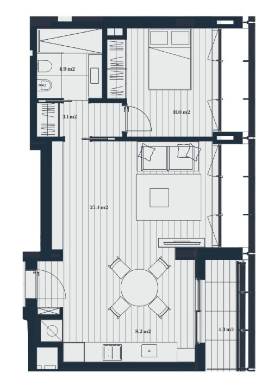 Apartamento T1 para Venda em Marvila Planta 1