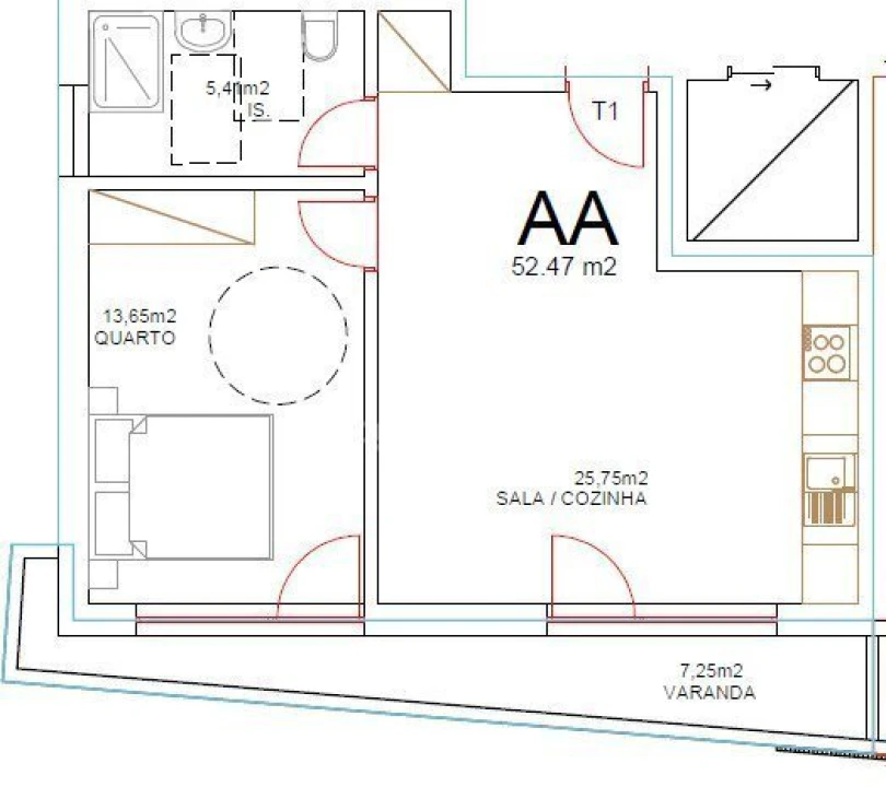 Apartamento T1 para Venda em Tondela e Nandufe Foto 4