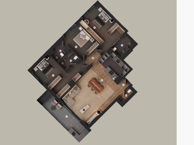 Apartamento T3 para Venda em São Martinho Planta 1