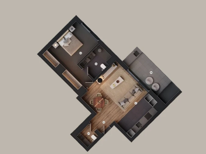 Apartamento T1 para Venda em São Martinho Planta 1
