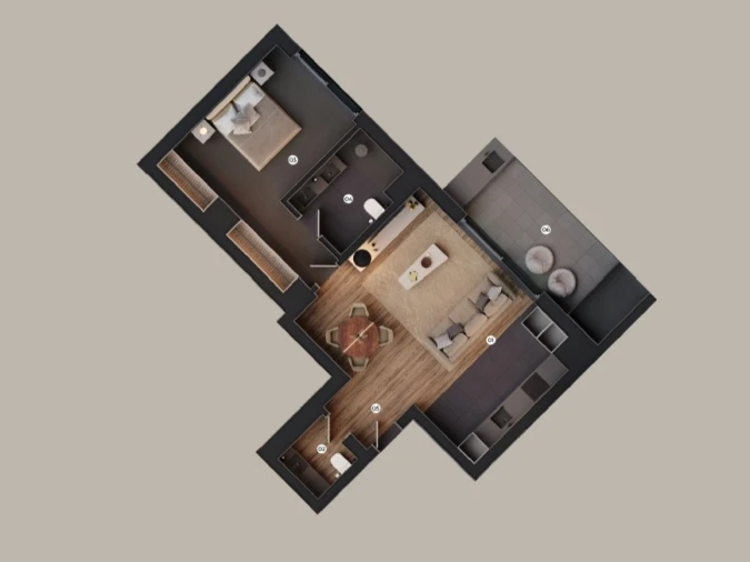 Apartamento T1 para Venda em São Martinho Planta 1