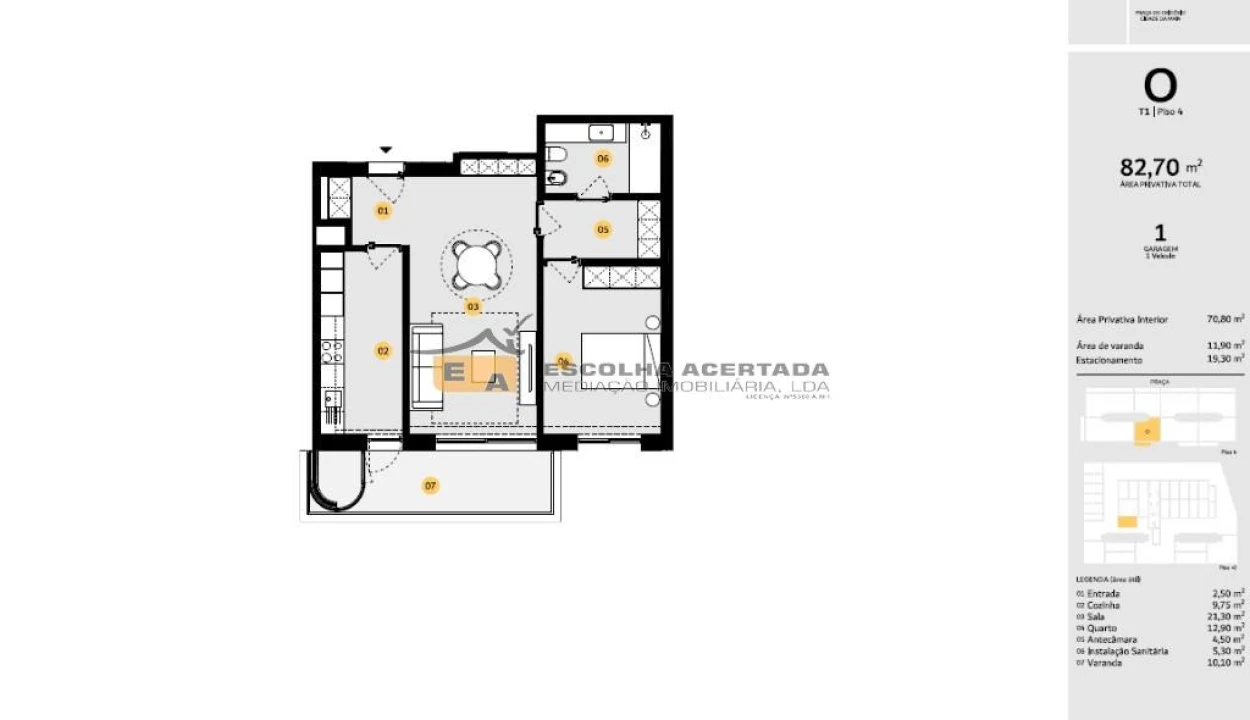 Apartamento T1 para Venda em Cidade da Maia Foto 31