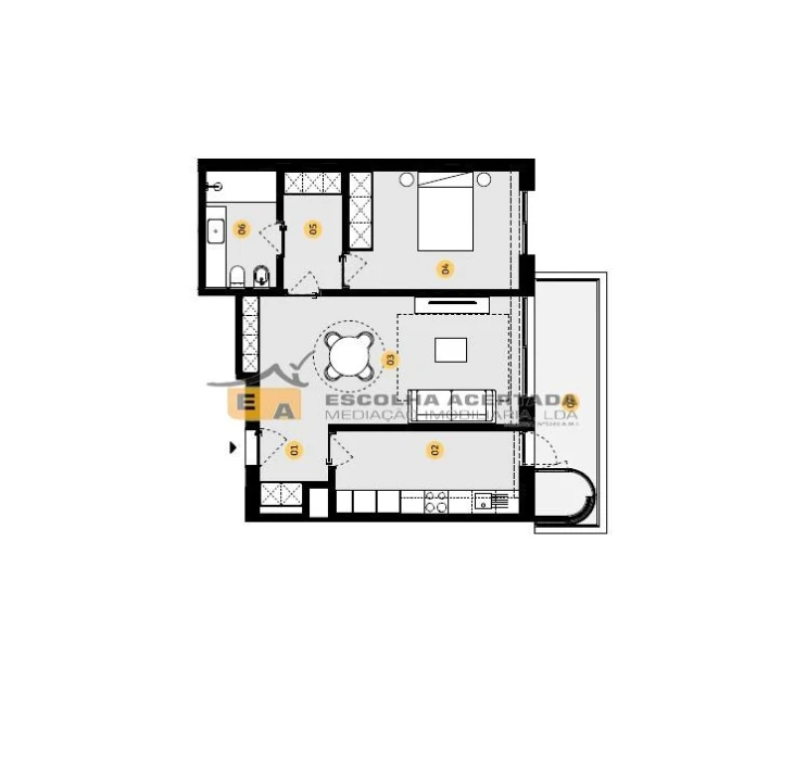 Apartamento T1 para Venda em Cidade da Maia Foto 30