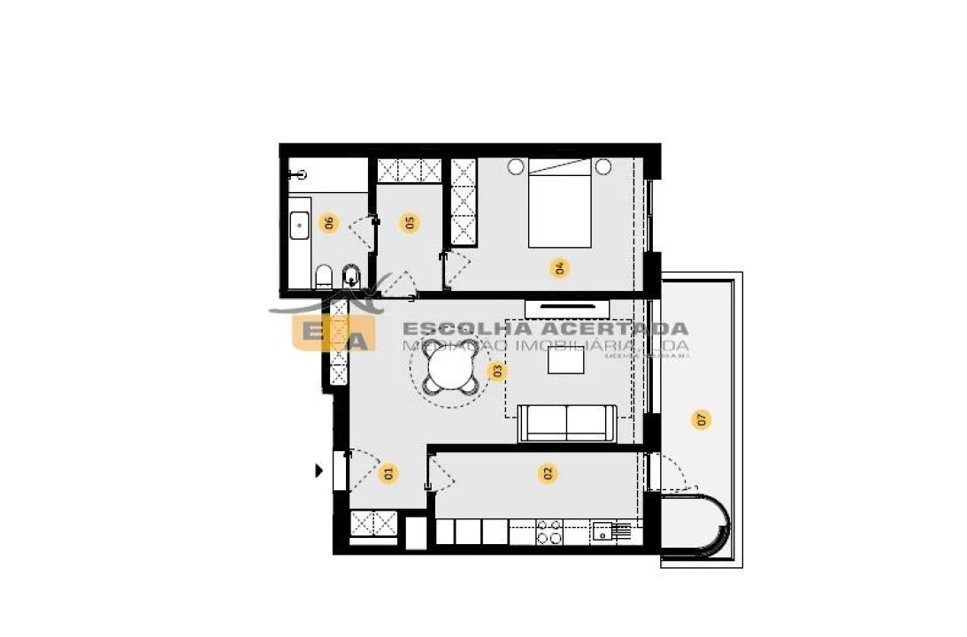 Apartamento T1 para Venda em Cidade da Maia Foto 33