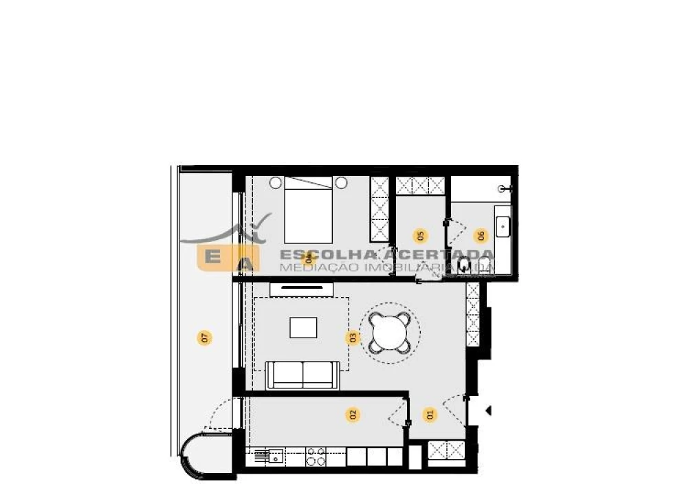 Apartamento T1 para Venda em Cidade da Maia Foto 35