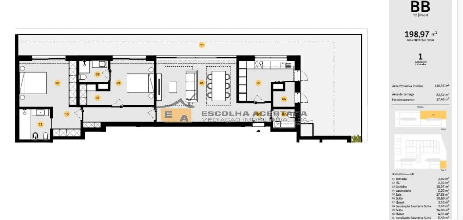 Apartamento T2 para Venda em Cidade da Maia Foto 31